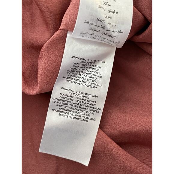 Self-Portrait Pink Velvet Blouse with black lace and bows around cuffs. - Picture 12 of 13